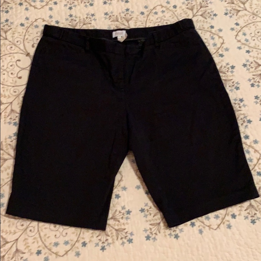 Ladies black shorts.